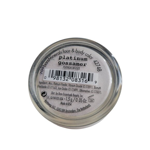 BareMinerals Platinum Gossamer Face & Body Color Powder 1.5g / .05 oz SEALED - Picture 1 of 5